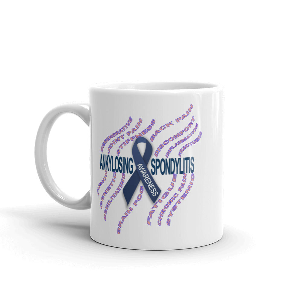 Ankylosing Spondylitis Awareness - White Glossy Mug