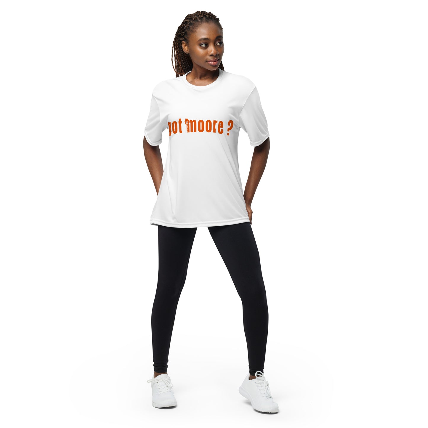 Got Moore Orange Unisex performance crew neck t-shirt